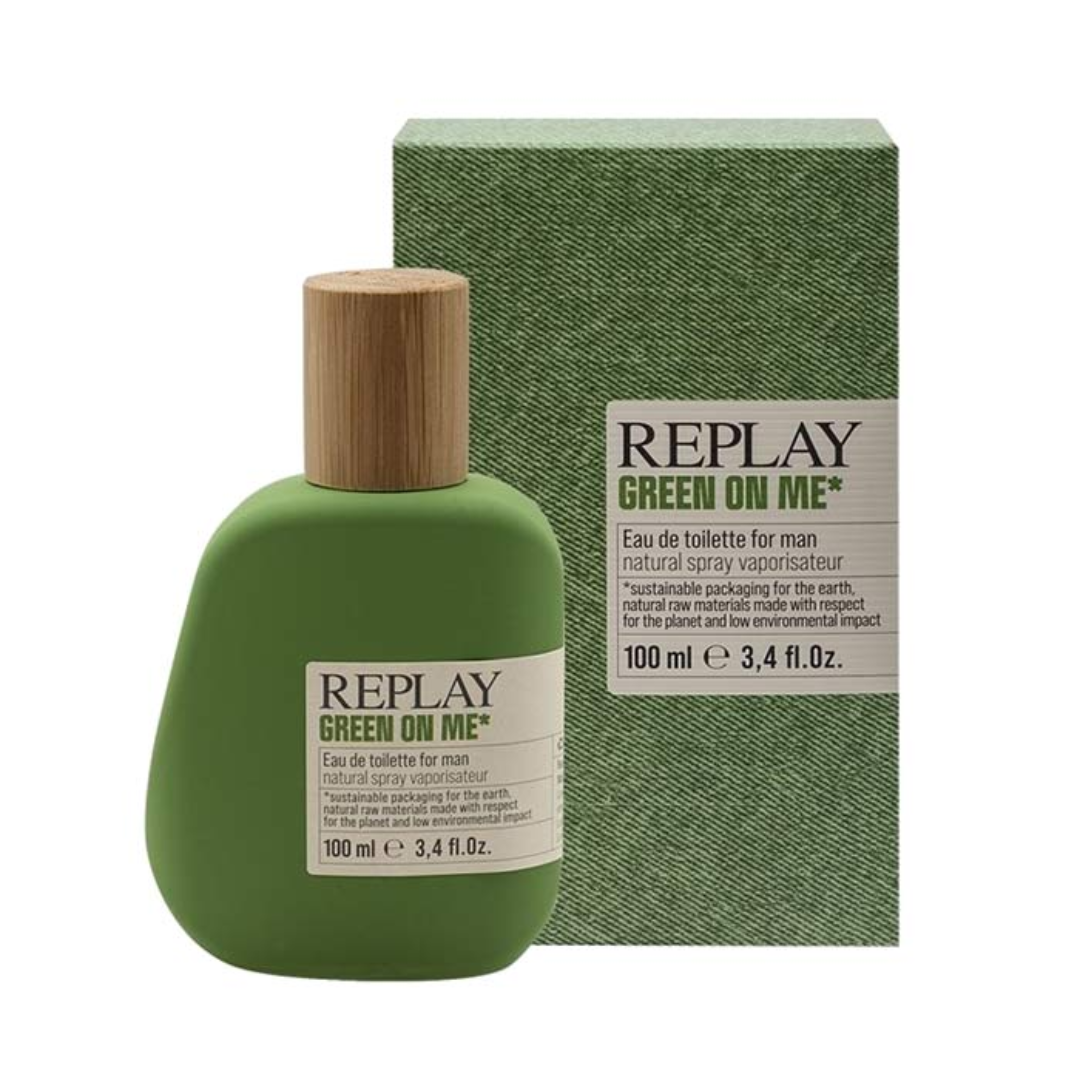 REPLAY - Set Regalo uomo GREEN ON ME  Edt Spray 100 ml Con Pochette