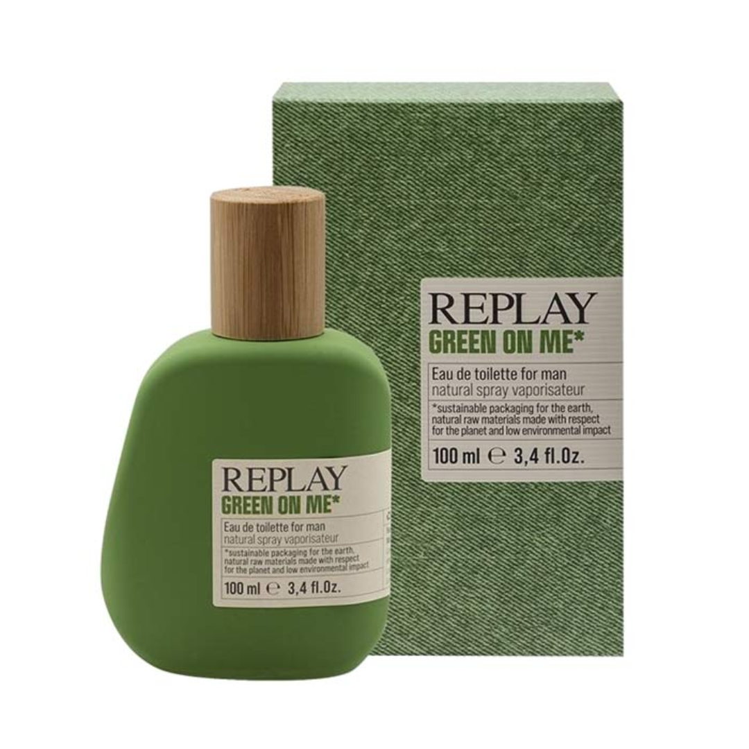 REPLAY GREEN ON ME - Set Regalo Uomo EDT 100ml + Pochette