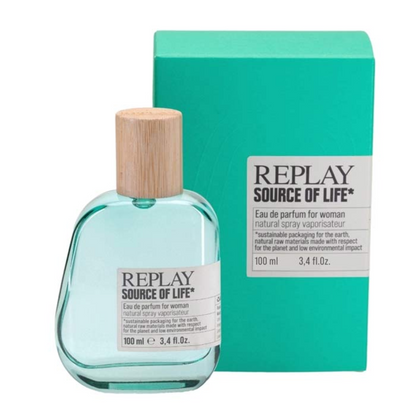 REPLAY - Set Regalo DONNA Souce of life  Edp Spray 100 ml Con Pochette