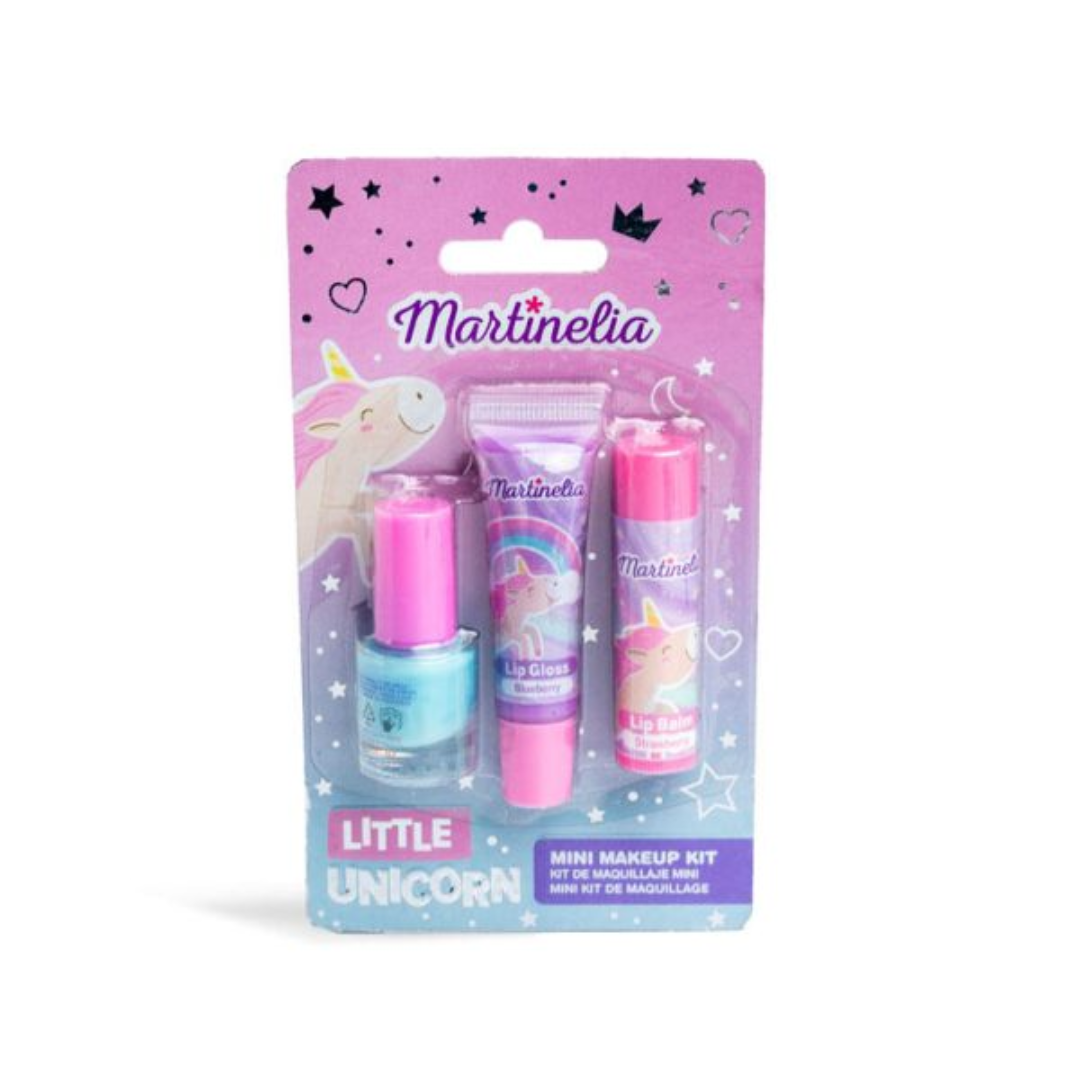 MARTINELIA LITTLE UNICORN -  Kit MakeUp: Balsamo & Lucida Labbra e Smalto