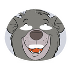 Maschera cosmetica in fogli del libro della giungla - Baloo