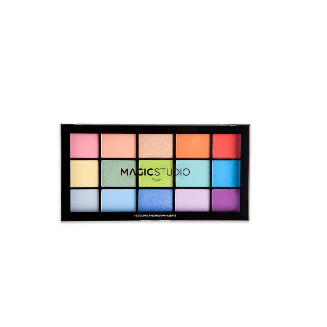 MAGIC STUDIO - Palette di ombretti assortiti da 15 colori