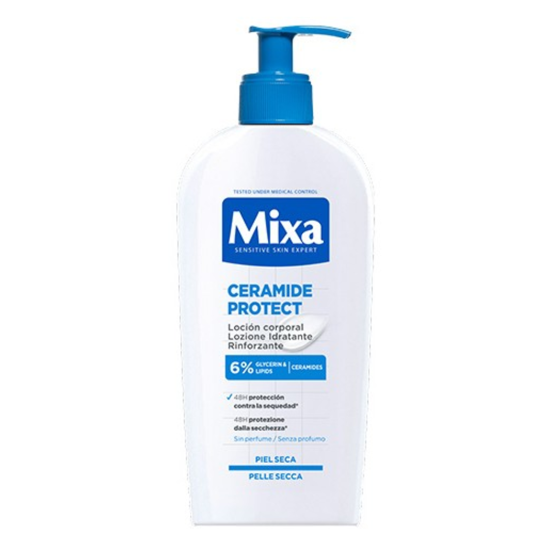 MIXA -Ceramide Protect Lozione Idratante Rinforzante per Pelli Secche 250 ml