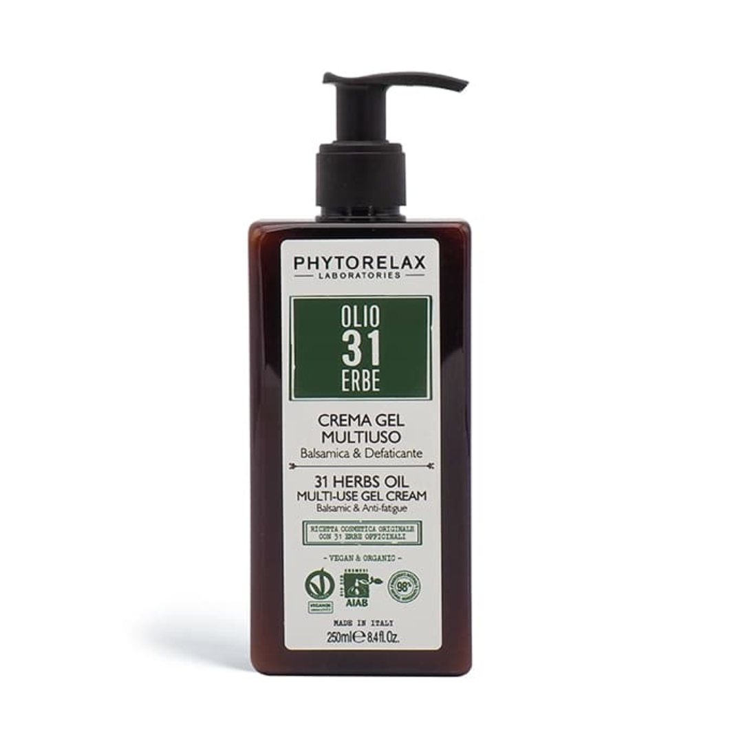 PHYTORELAX - Crema gel multiuso balsamica & defaticante olio 31 erbe