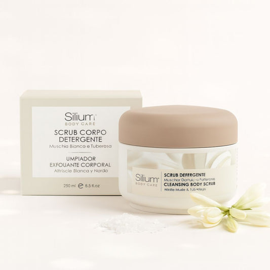 SILIUM Body Care | MUSCHIO BIANCO & TUBEROSA – Scrub Corpo Detergente 250 ml