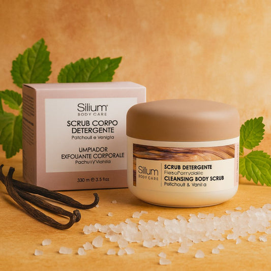 SILIUM Body Care | PATCHOULI & VANIGLIA – Scrub Corpo Detergente 250 ml