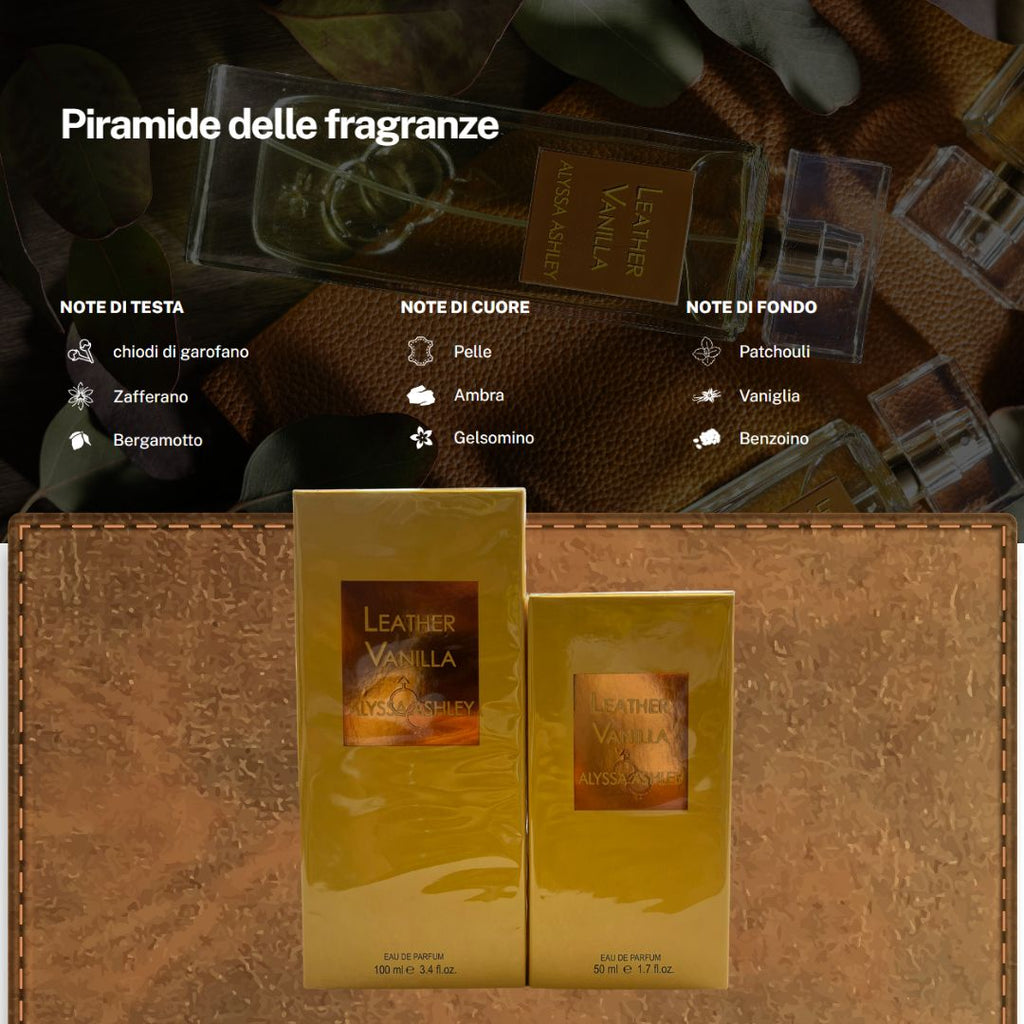 ALYSSA ASHLEY LEATHER VANILLA - Eau de Parfum Unisex 50-100ml