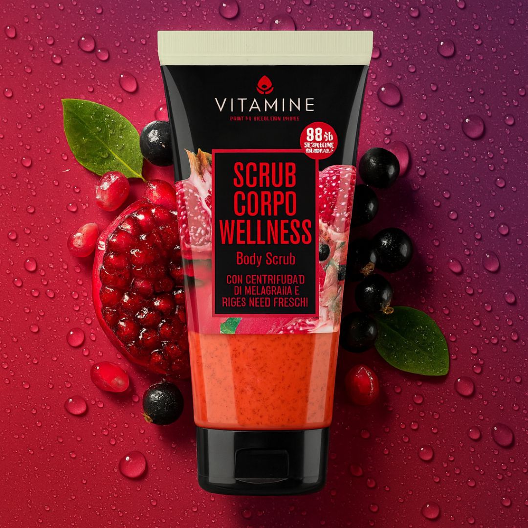 VITAMINE SCRUB CORPO WELLNESS - Ribes Nero & Melograno 200 ml