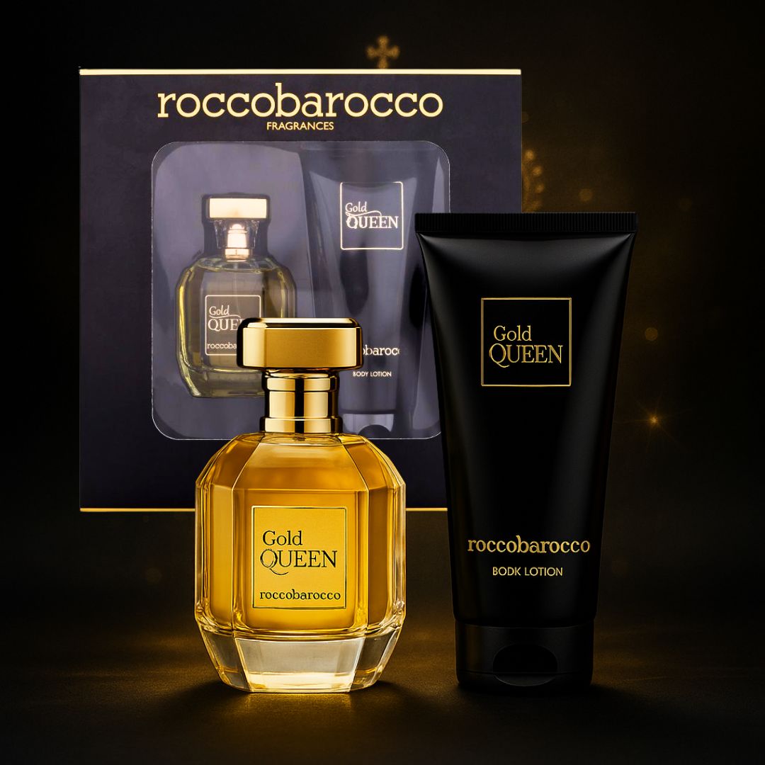 ROCCOBAROCCO GOLD QUEEN GIFT SET - Eau de Parfum Donna 100ml + Crema Corpo 200ml