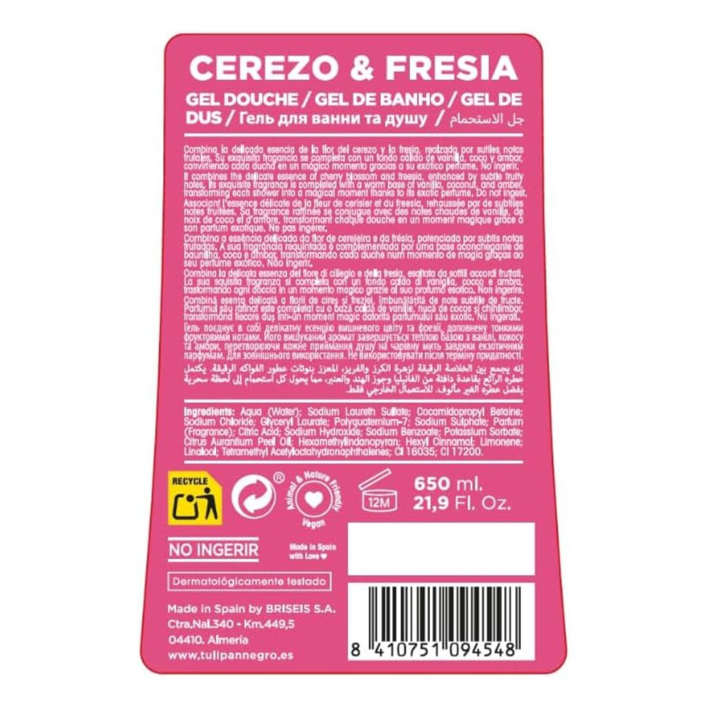 TULIPAN NEGRO CEREZO & FRESIA - Bagno Gel 650ml