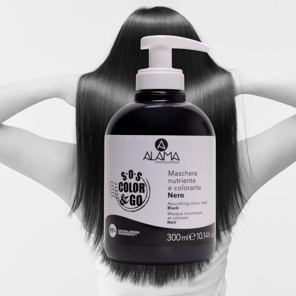 ALAMA SOS COLOR & GO - Maschera colorata condizionante Nero