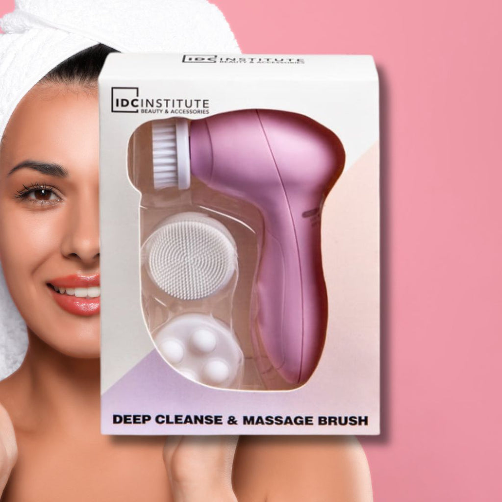 IDC INSTITUTE | Deep Cleanse & Massage Brush - Spazzola Elettrica per la Pulizia del Viso e Massaggio