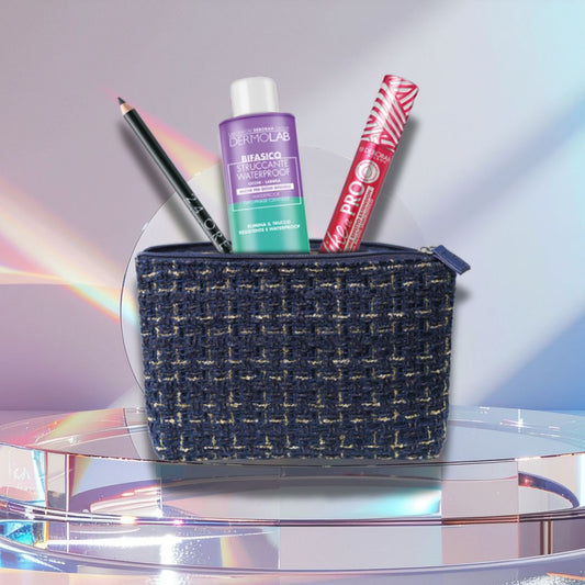 DEBORAH MILANO POCHETTE 05 | Mascara Like a Pro + Matita Occhi Nera 24H + Struccante Bifasico
