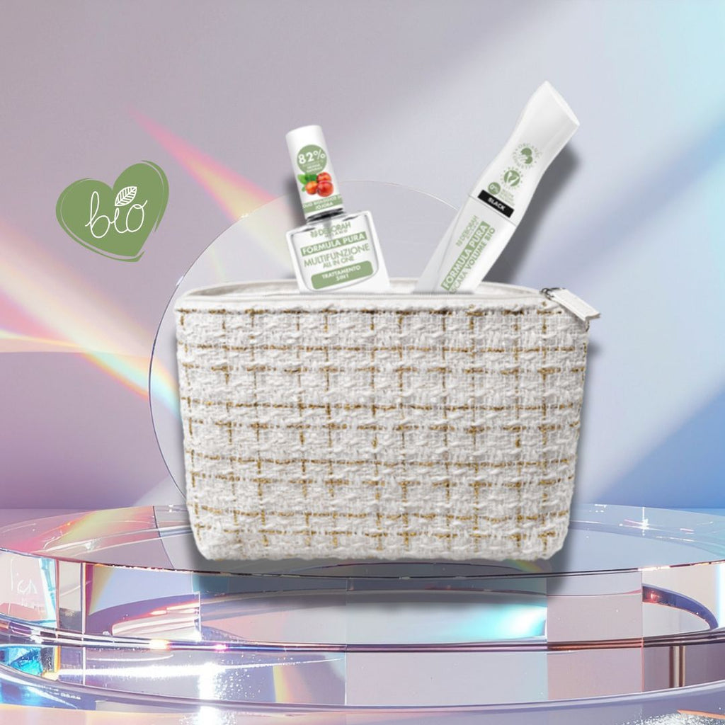 DEBORAH MILANO POCHETTE FORMULA PURA 02 | Mascara Volume Bio + Smalto Multifunzionale