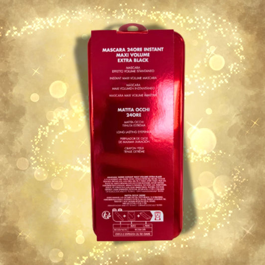 DEBORAH MILANO KIT LATTA 07 | Mascara 24H Instant MaxiVolume ExtraBlack + Matita Occhi 24H Nera