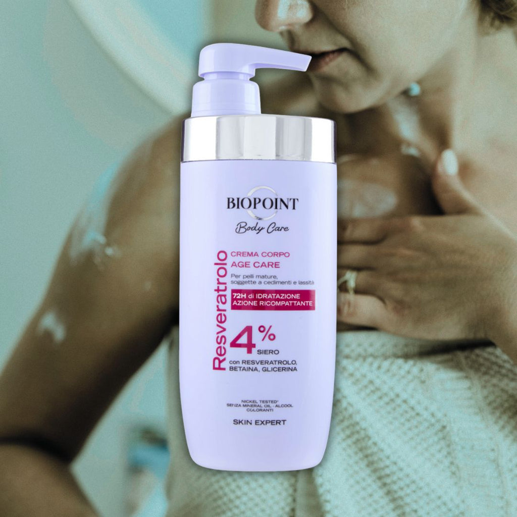 BIOPOINT BODY CARE - Crema Corpo Age Care con Resveratrolo 500ml