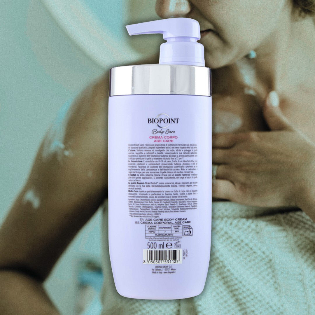 BIOPOINT BODY CARE - Crema Corpo Age Care con Resveratrolo 500ml