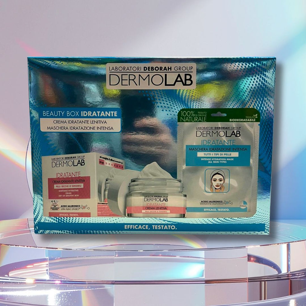 DERMOLAB BEAUTY BOX IDRATANTE| Crema Viso Idratante Lenitiva + Maschera Idratazione Intensa