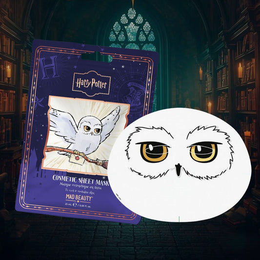 HARRY POTTER EDVIGE – Maschera Viso in Tessuto, Rivitalizzante con Aloe vera