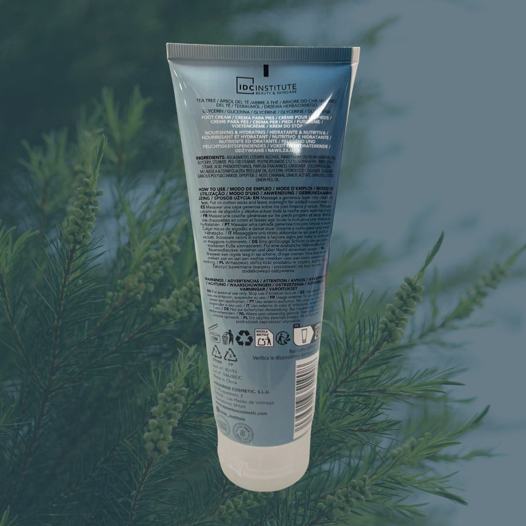 IDC INSTITUTE FOOT CREAM - Crema Piedi Restitutiva al Collagene con Tea Tree & Glicerina