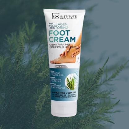 IDC INSTITUTE FOOT CREAM - Crema Piedi Restitutiva al Collagene con Tea Tree & Glicerina