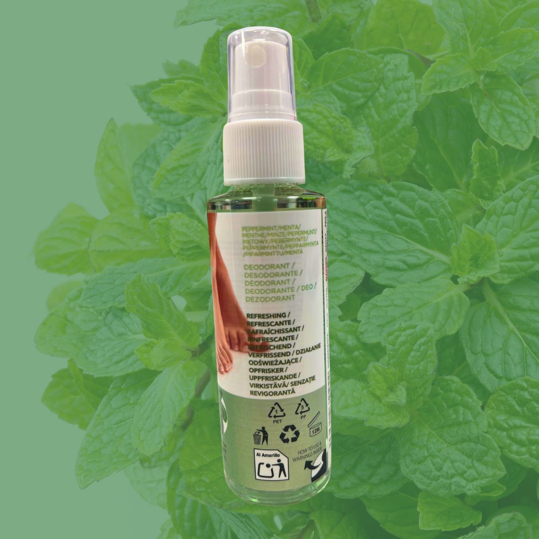 IDC INSTITUTE DEODORANT FOOT SPRAY | con Menta Piperita - Neutralizza odori e Piedi asciutti