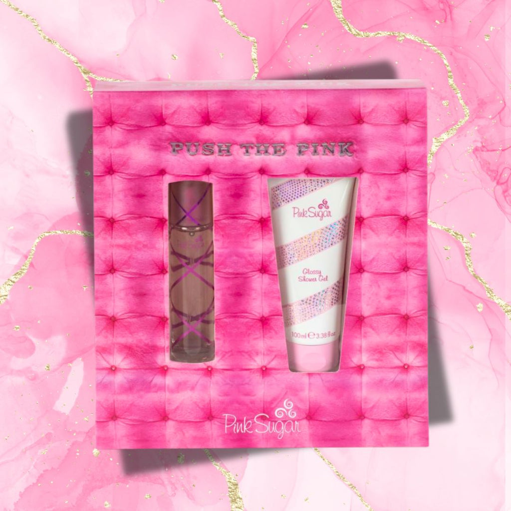 AQUOLINA PINK SUGAR - Cofanetto Push The Pink | EDT 30ml + Glossy Shower Gel 100ml