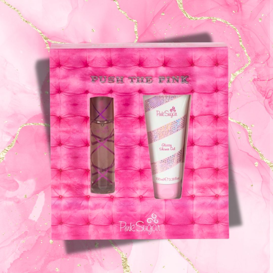 AQUOLINA PINK SUGAR - Cofanetto Push The Pink | EDT 30ml + Glossy Shower Gel 100ml