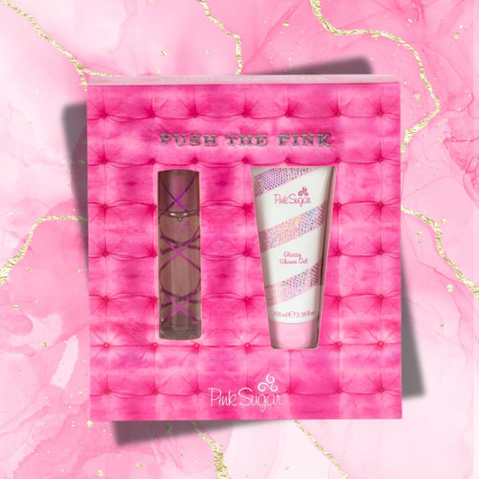 AQUOLINA PINK SUGAR - Cofanetto Push The Pink | EDT 30ml + Glossy Shower Gel 100ml
