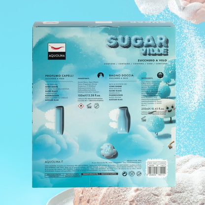 AQUOLINA ZUCCHERO A VELO - Cofanetto Sugar Ville | Profumo Capelli 100ml + Bagno Doccia 250ml