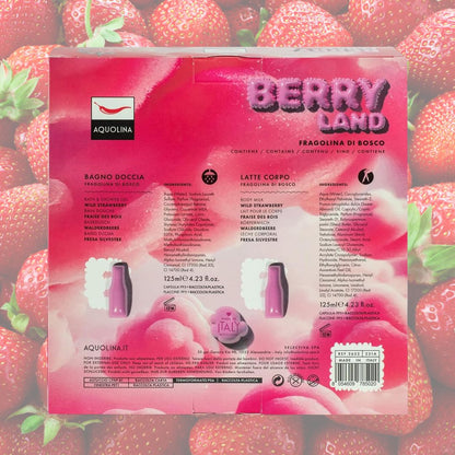 AQUOLINA FRAGOLINA DI BOSCO - Cofanetto Berry Land | Bagno Doccia 125ml + Latte Corpo 125ml