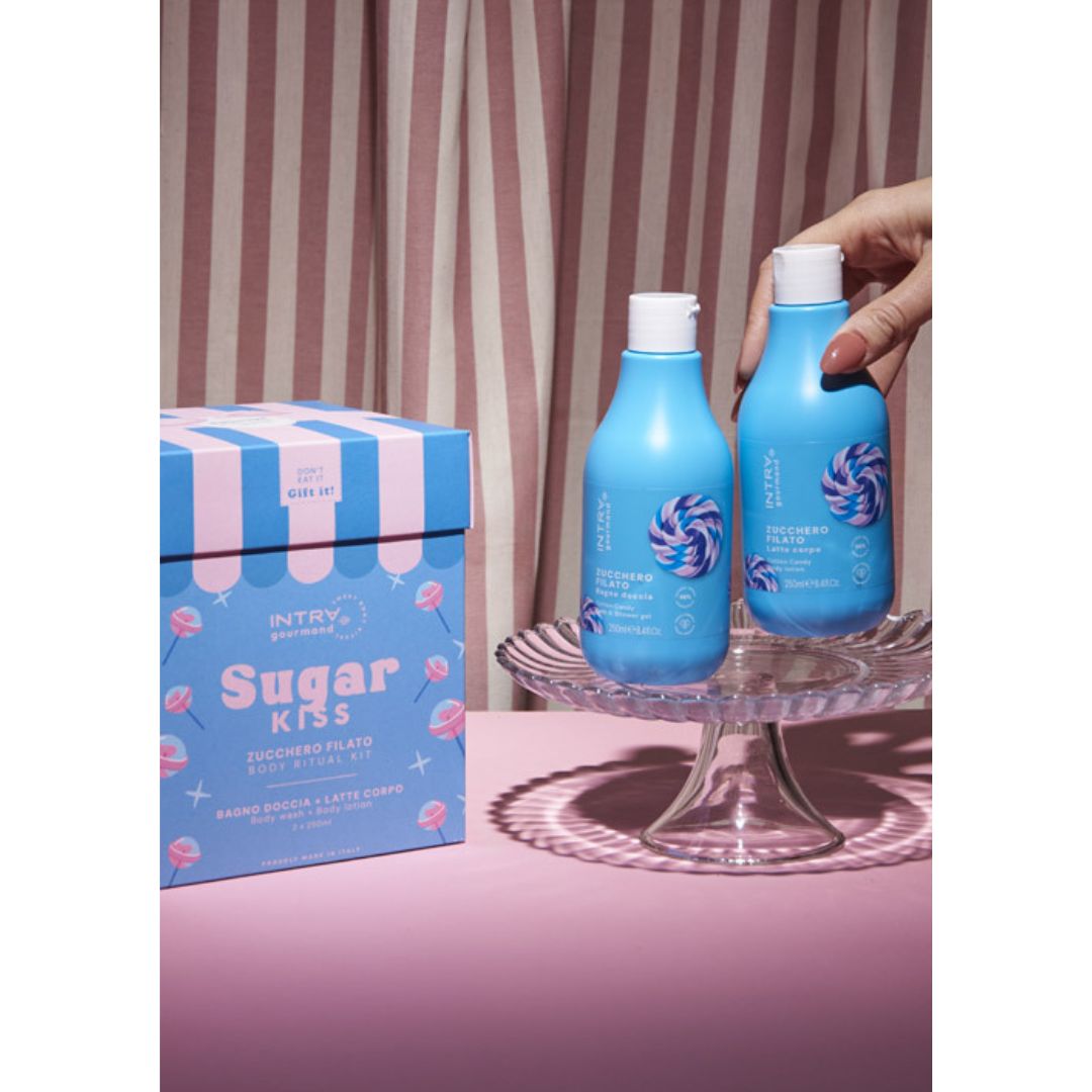 INTRA GOURMAND ZUCCHERO FILATO | Ritual Body Kit - BagnoDoccia 250ml + LatteCorpo 250ml