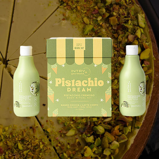 INTRA GOURMAND PISTACCHIO CREMOSO | Ritual Body Kit - BagnoDoccia 250ml + LatteCorpo 250ml