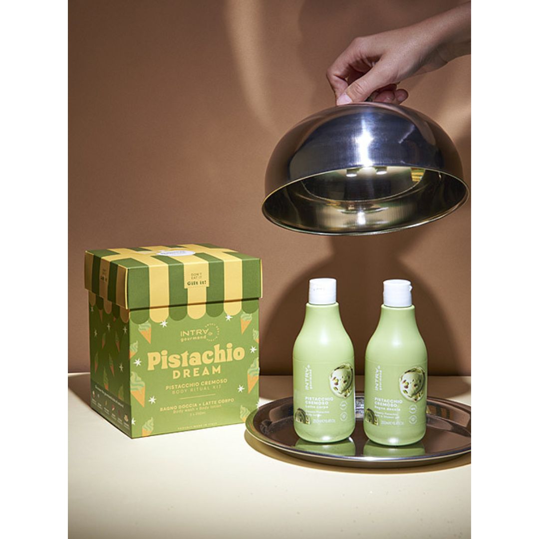 INTRA GOURMAND PISTACCHIO CREMOSO | Ritual Body Kit - BagnoDoccia 250ml + LatteCorpo 250ml