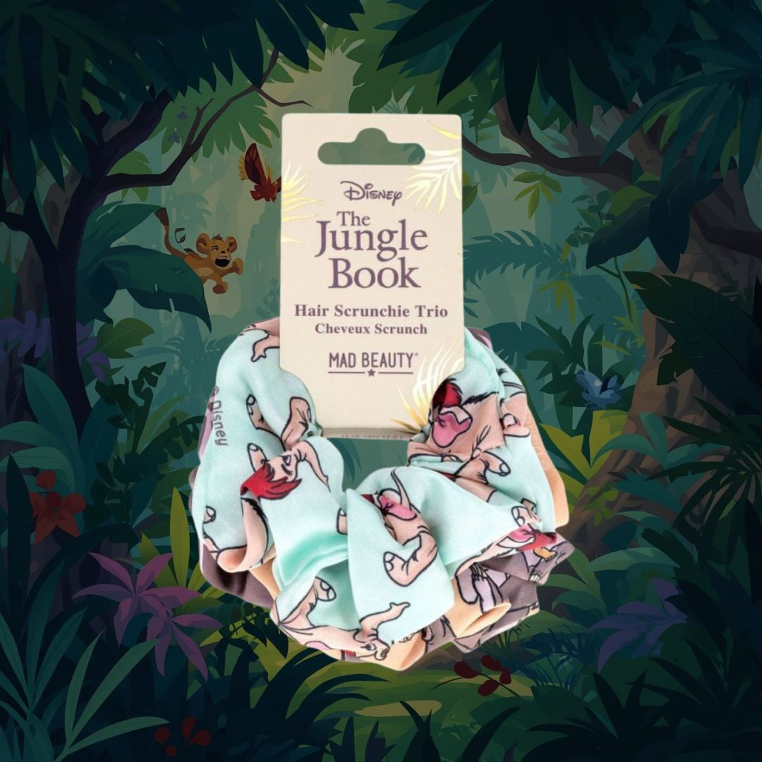 DISNEY IL LIBRO DELLA GIUNGLA - Set 3 Scrunchies per Capelli