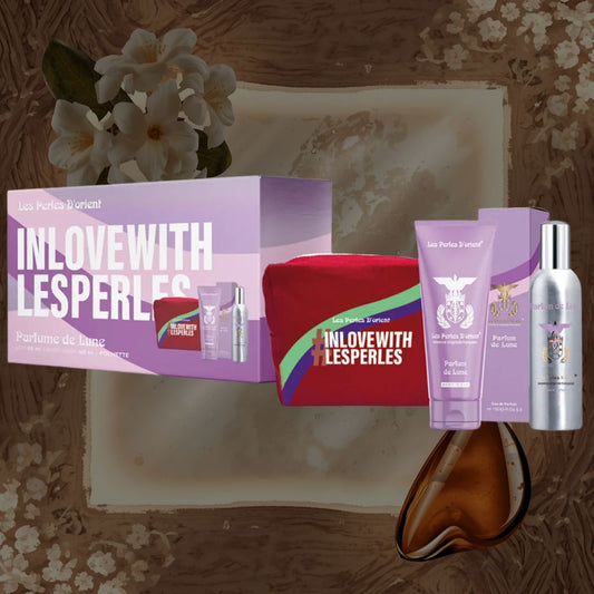 LES PERLES D’ORIENT PARFUM DE LUNE Cofanetto | Edp 150ml + Bagno Schiuma 100ml + Beauty Case