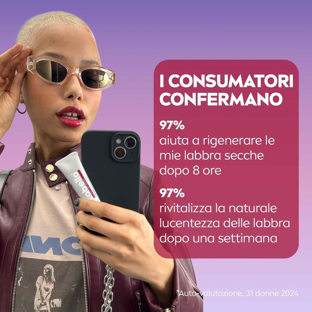 LABELLO GLOWY LIPS BERRY – Trattamento Labbra Idratante & Glossy con Tocco di Colore