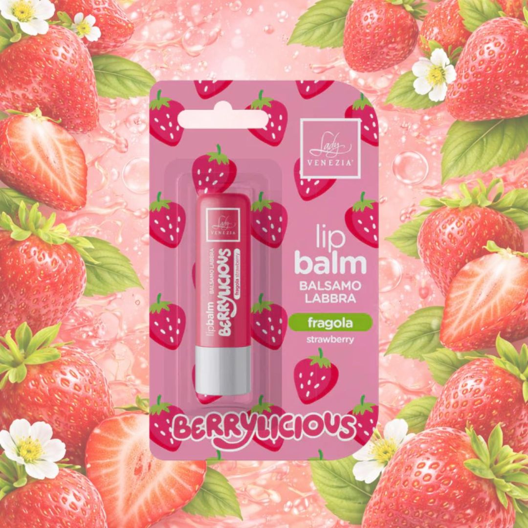 LADY VENEZIA - Balsamo Labbra Idratante al Fragola