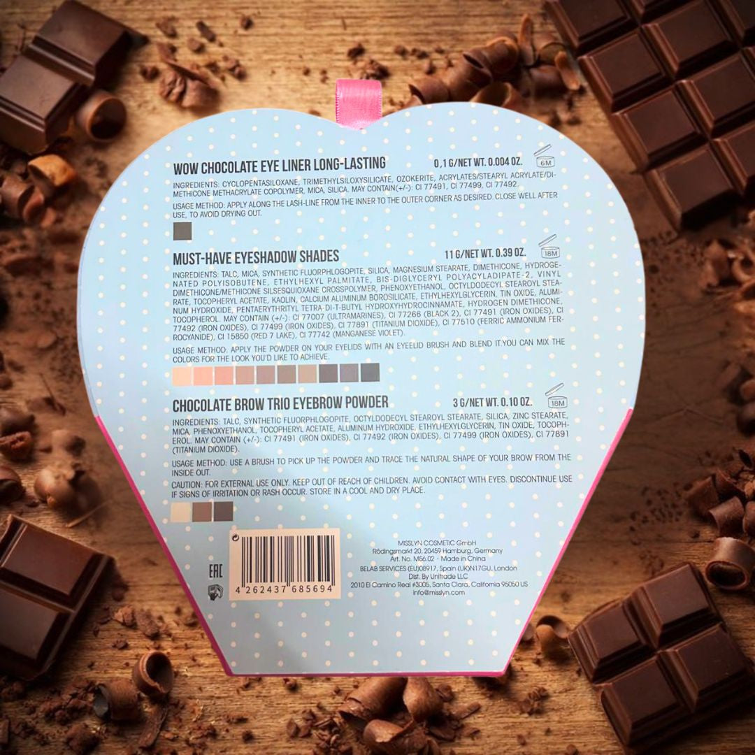 MISSLYN Eyes & Brows Chocolate Set – Kit Trucco Occhi e Sopracciglia