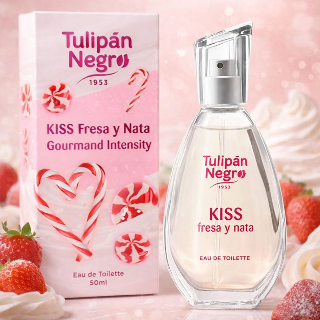 TULIPÁN NEGRO Kiss Fresa y Nata – Eau de Toilette (Fragola e Panna) 50ml