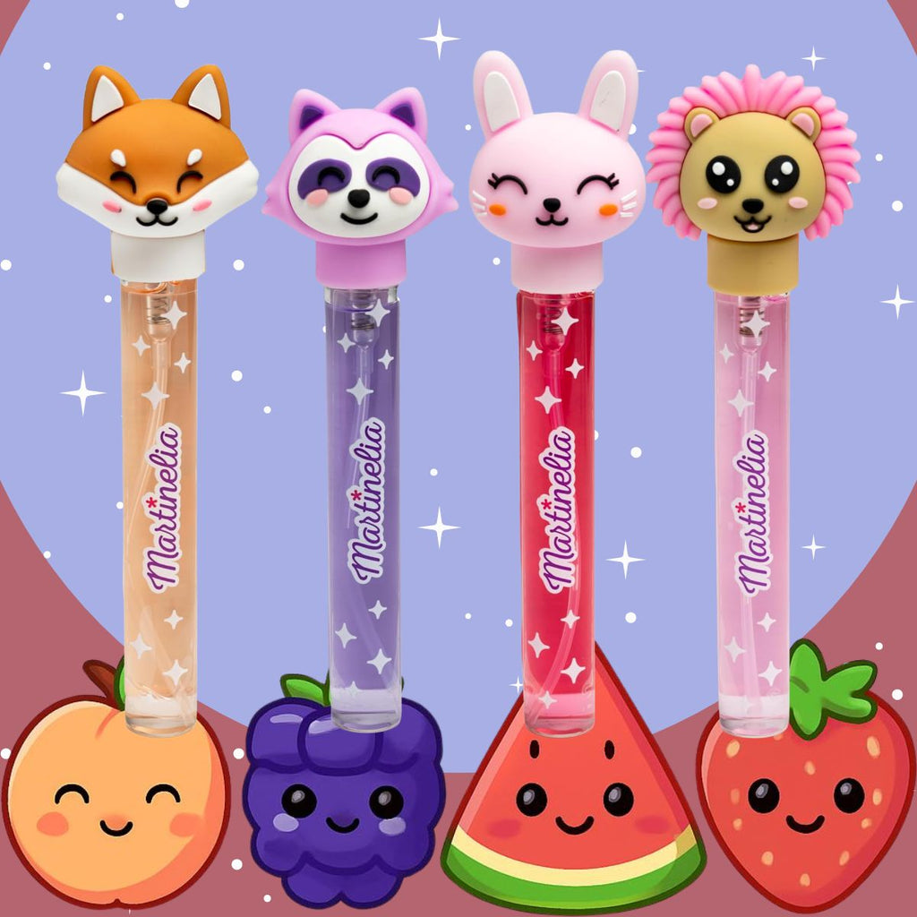 MARTINELIA CUTE ANIMALS - Eau de Toilette Bambini 10ml: Anguria, Fragola, Pesca e Mora