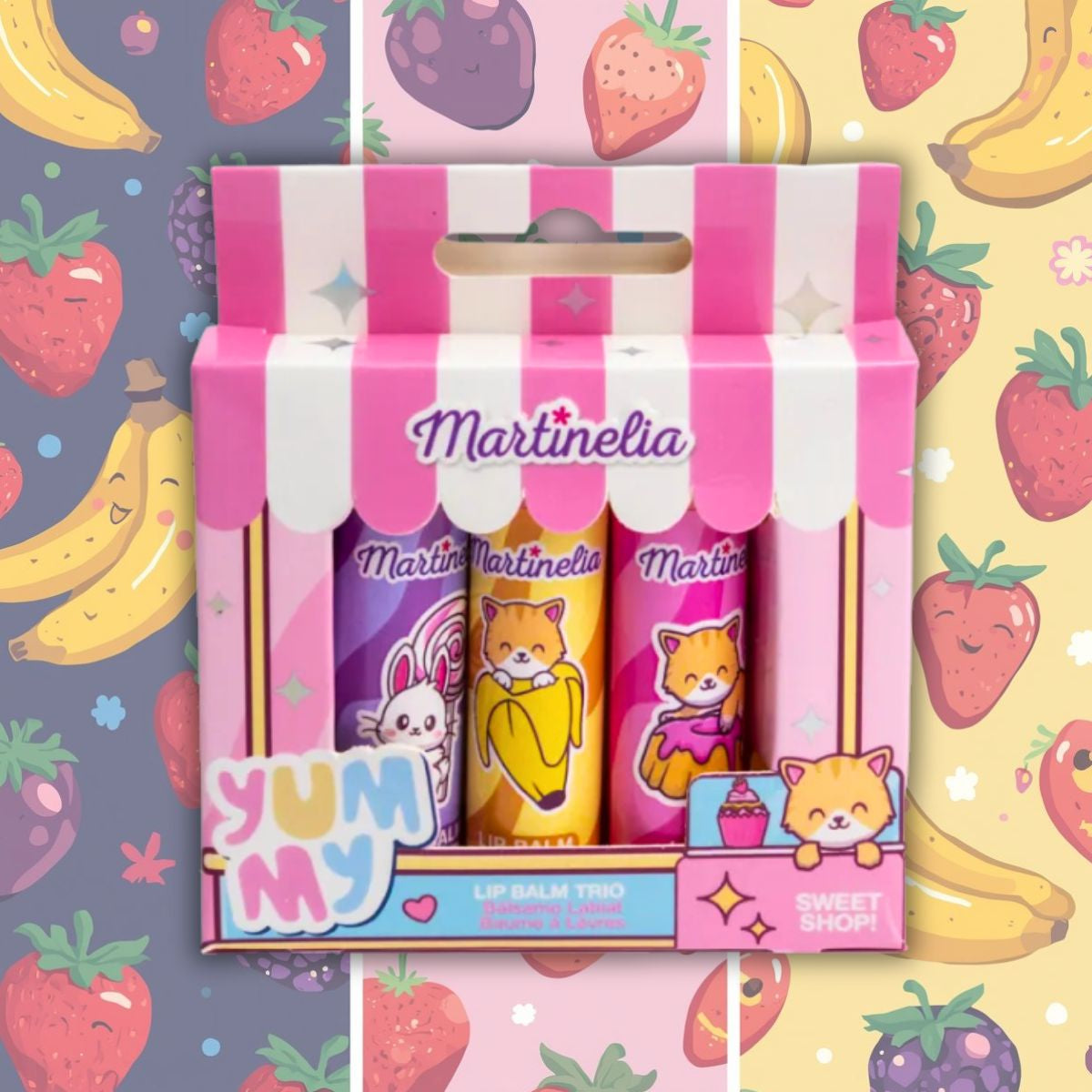 MARTINELIA TRIO BALSAMO LABBRA – Fragola, Banana e Mora