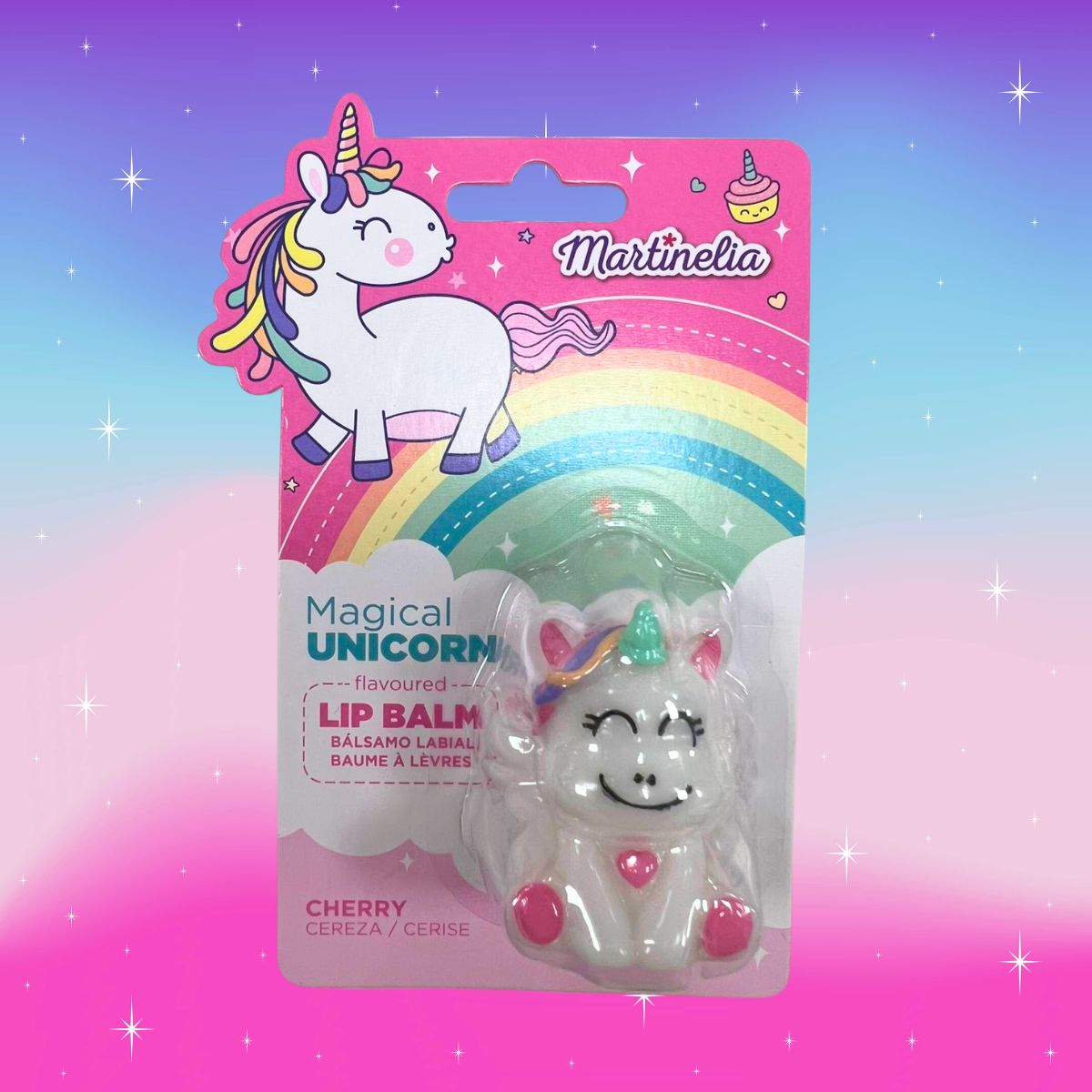MARTINELIA MAGICAL UNICORN 3D - Balsamo Labbra Ciliegia & Uva