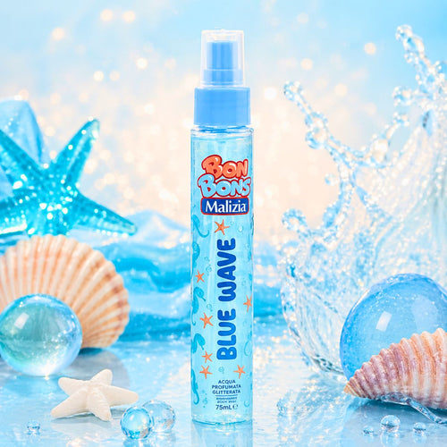 BON BONS MALIZIA BLUE WAVE - Acqua Profumata Glitterata 75ml - Liquidò