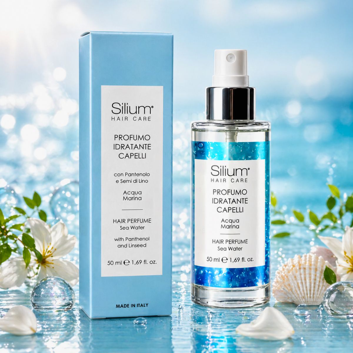 SILIUM PROFUMO IDRATANTE CAPELLI - Acqua Marina 50ml