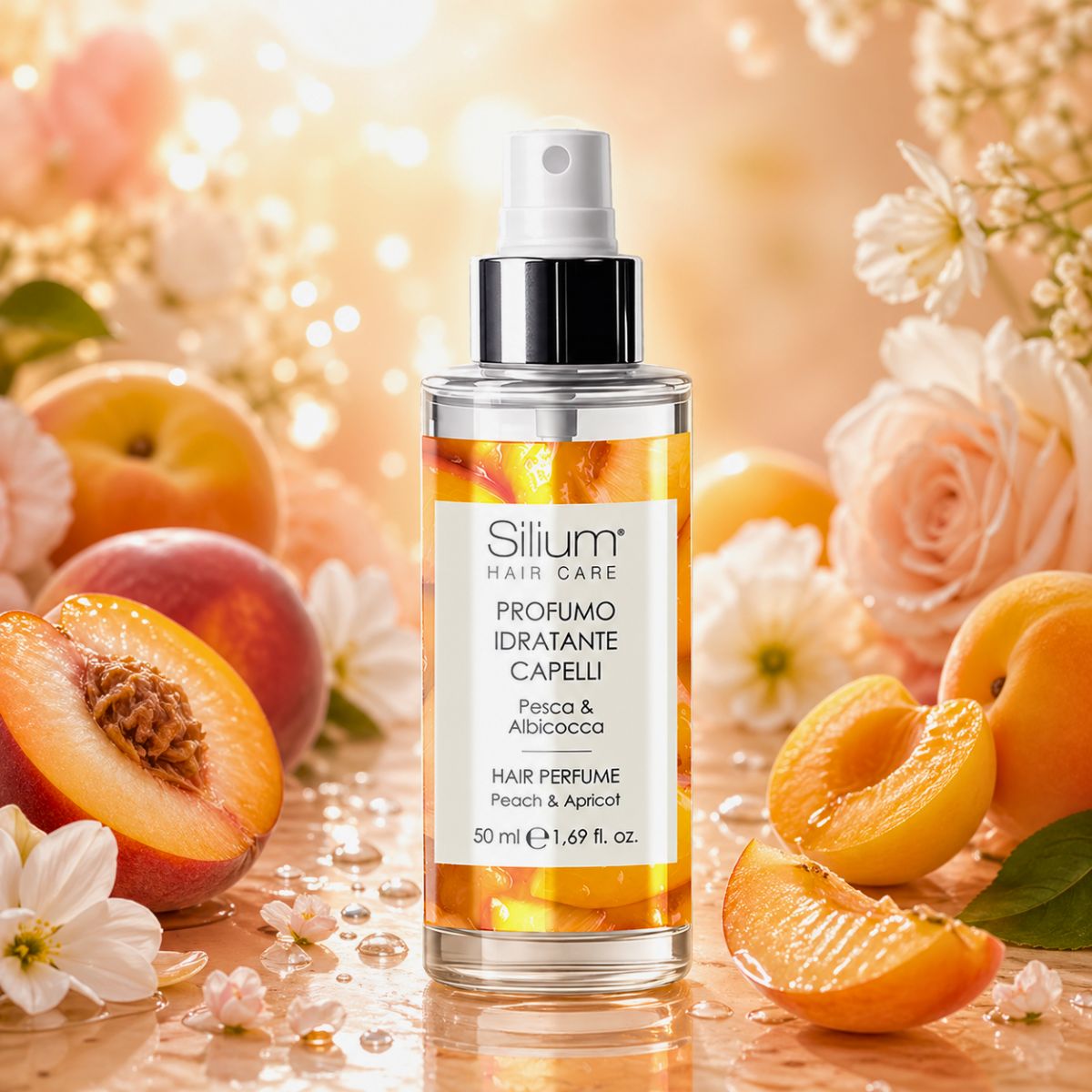 SILIUM PROFUMO IDRATANTE CAPELLI - Pesca & Albicocca 50ml