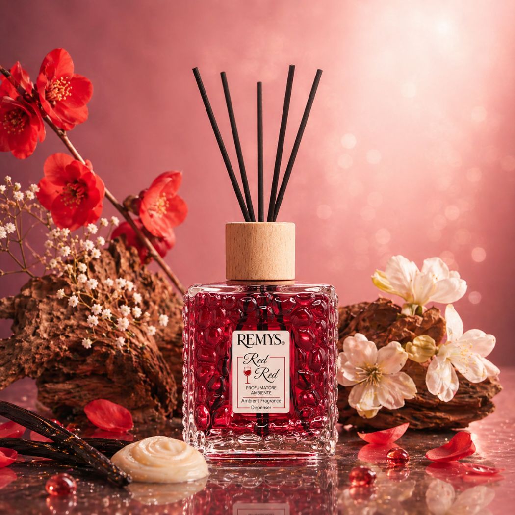REMYS RED RED - Diffusore di Profumo per Ambiente con Bastoncini 250/500ml