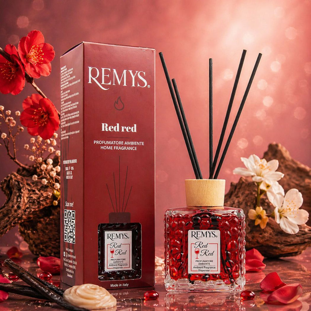 REMYS RED RED - Diffusore di Profumo per Ambiente con Bastoncini 250/500ml