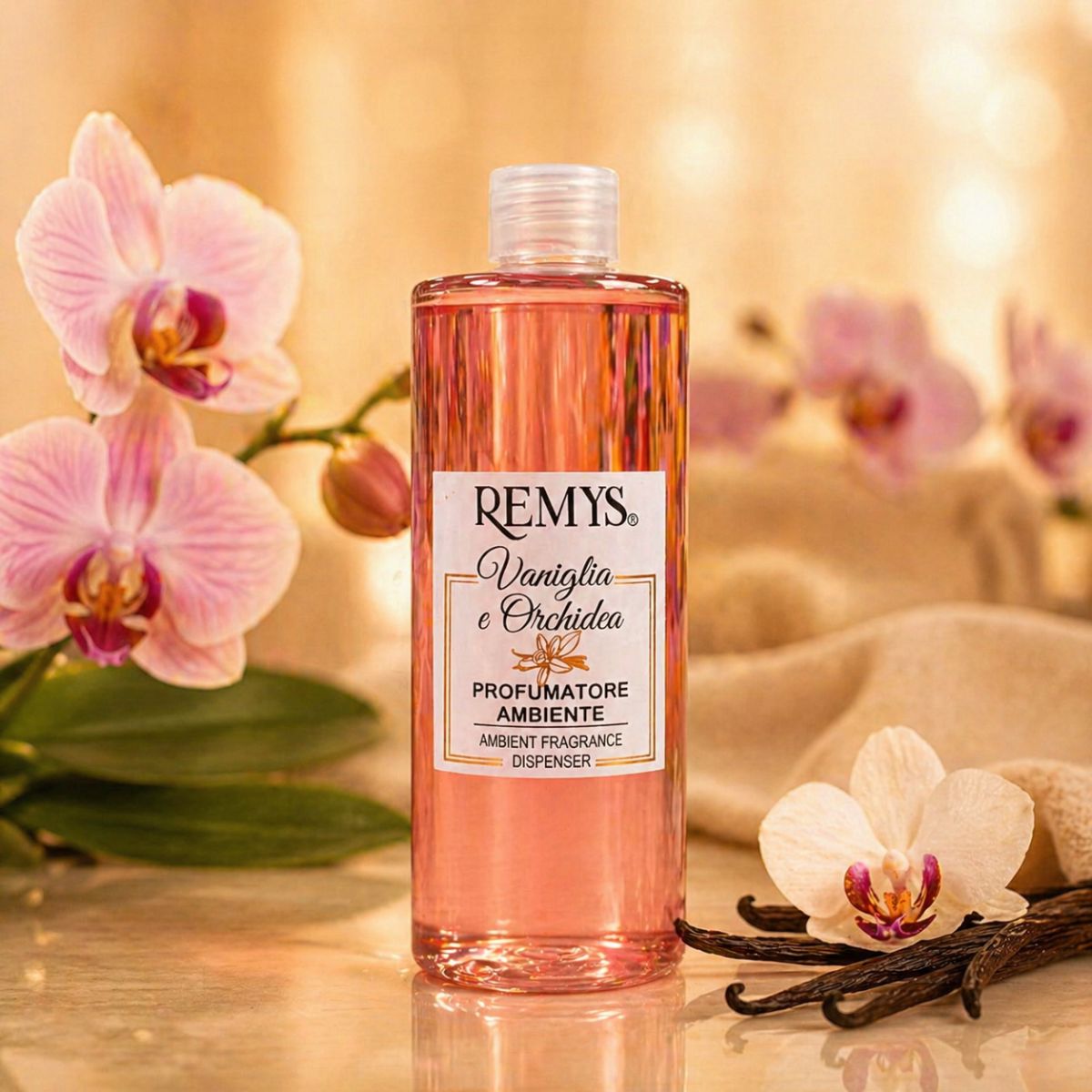 REMYS VANIGLIA & ORCHIDEA RICARICA - Diffusore di Profumo per Ambiente 500ml