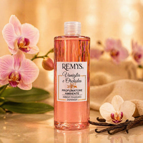 REMYS VANIGLIA & ORCHIDEA RICARICA - Diffusore di Profumo per Ambiente 500ml - Liquidò